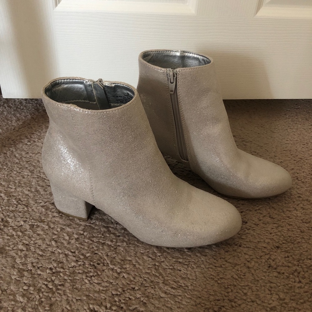 Silver boots